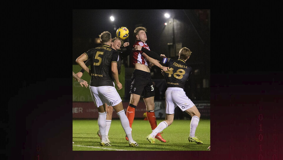 A match action image from City’s game vs Barnsley