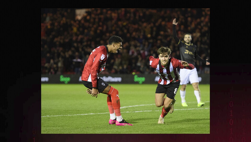 A match action image from City’s game vs Barnsley