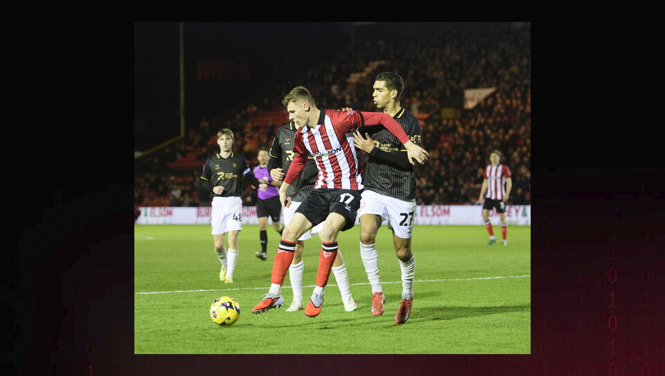 A match action image from City’s game vs Barnsley
