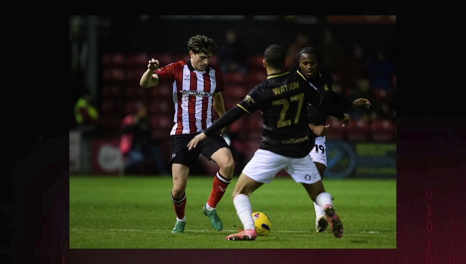A match action image from City’s game vs Barnsley