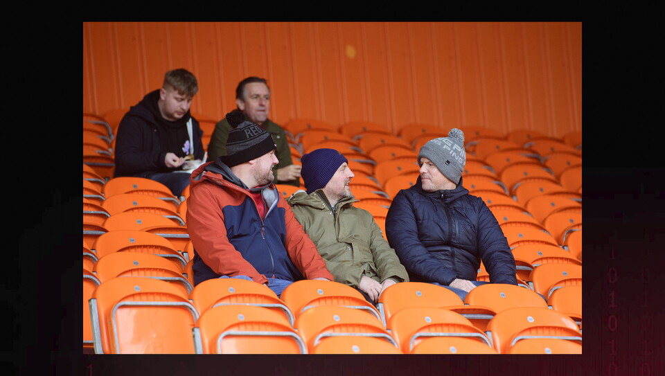 Lincoln City fans in the crowd