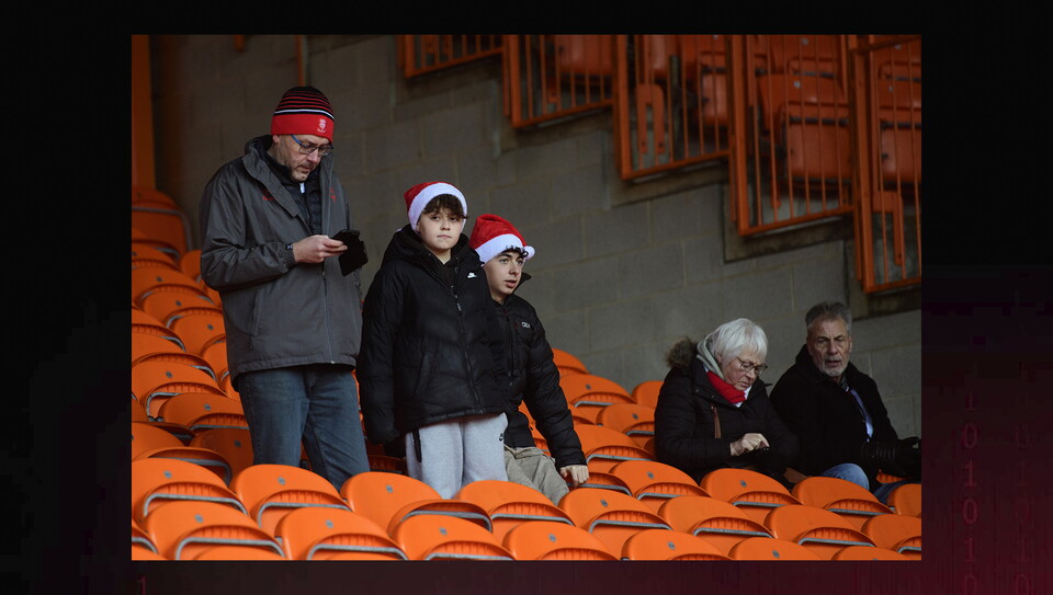 Lincoln City fans in the crowd