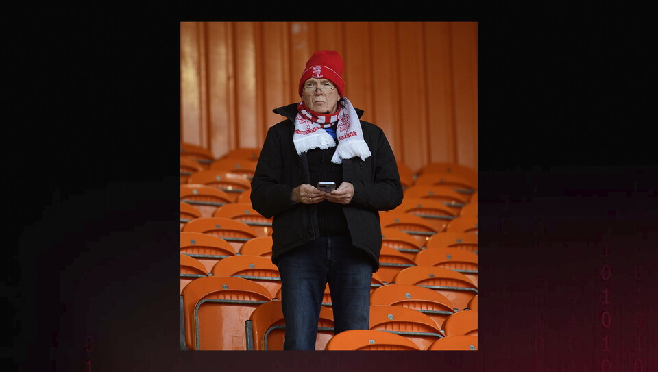 Lincoln City fans in the crowd