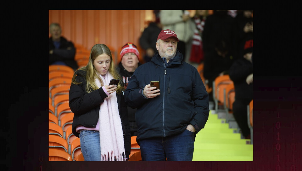 Lincoln City fans in the crowd