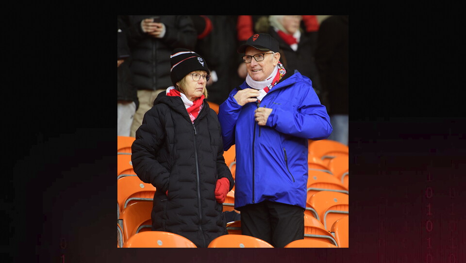 Lincoln City fans in the crowd