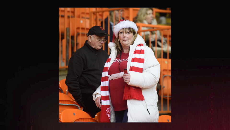 Lincoln City fans in the crowd