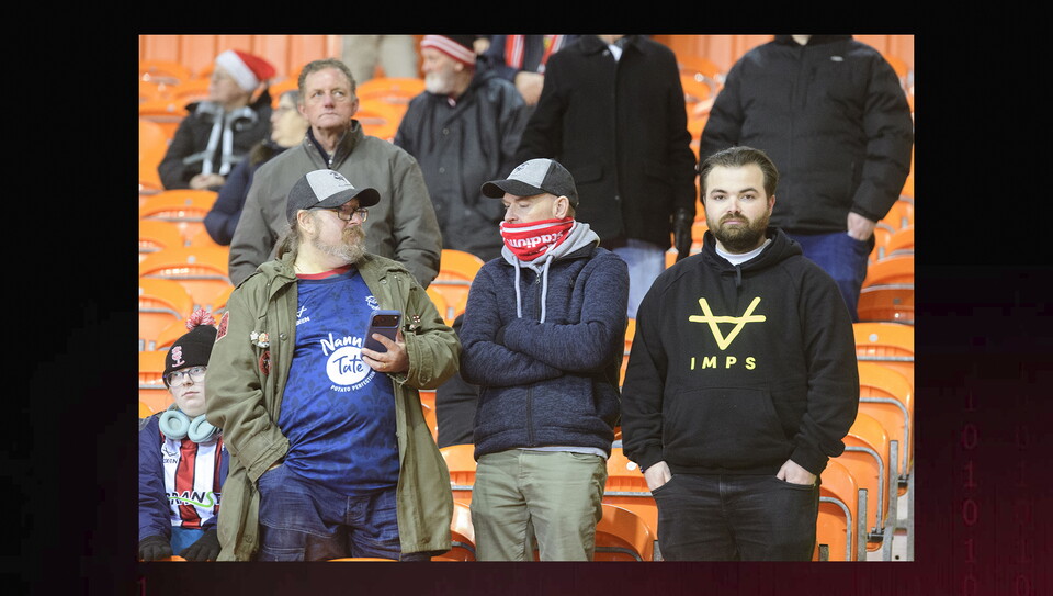 Lincoln City fans in the crowd