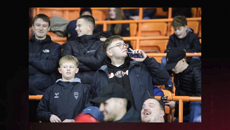 Lincoln City fans in the crowd