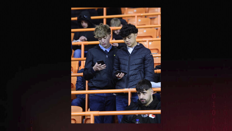 Lincoln City fans in the crowd