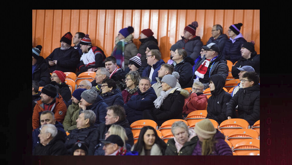 Lincoln City fans in the crowd