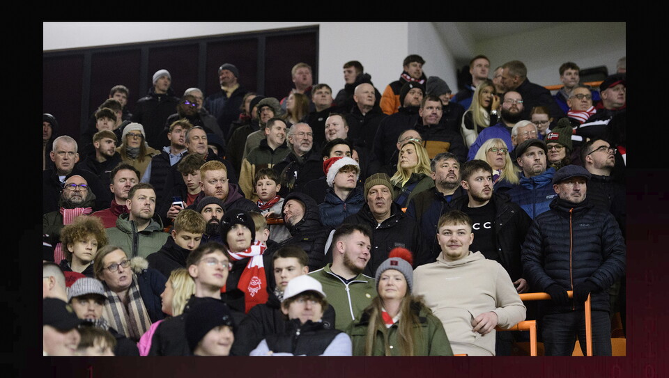 Lincoln City fans in the crowd