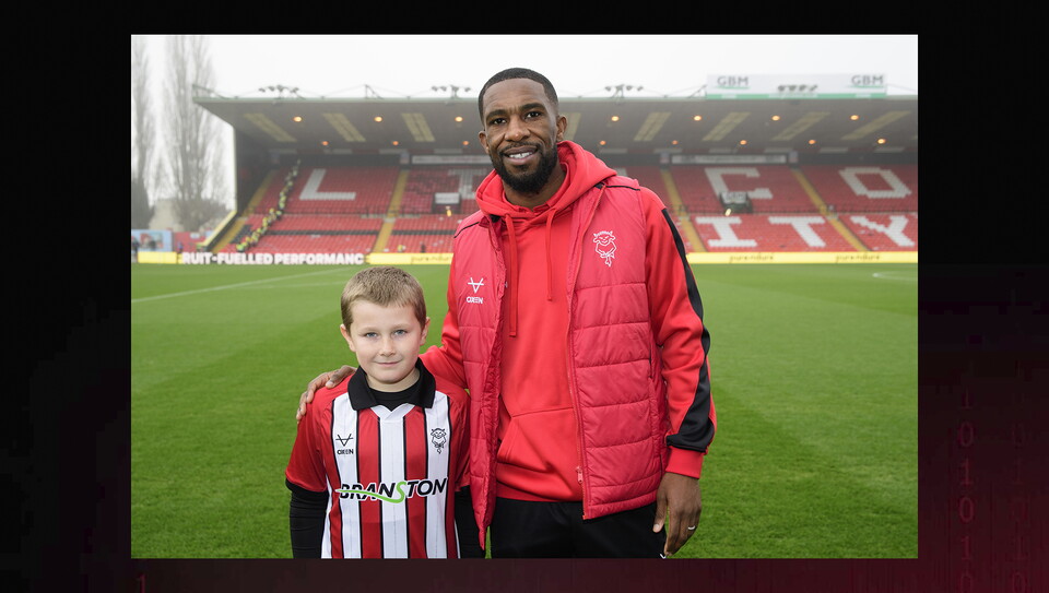 A matchday experience image from the Imps’ 2-1 home win over Cardiff City