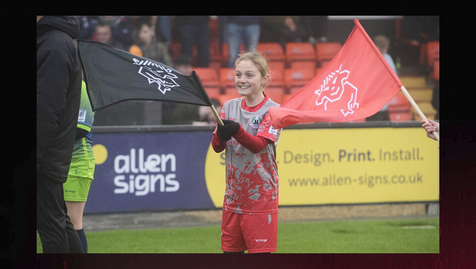 A matchday experience image from the Imps’ 2-1 home win over Cardiff City
