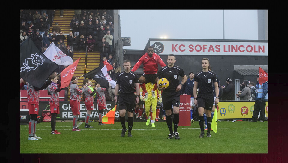 A matchday experience image from the Imps’ 2-1 home win over Cardiff City