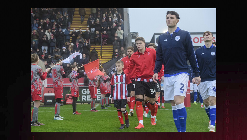 A matchday experience image from the Imps’ 2-1 home win over Cardiff City