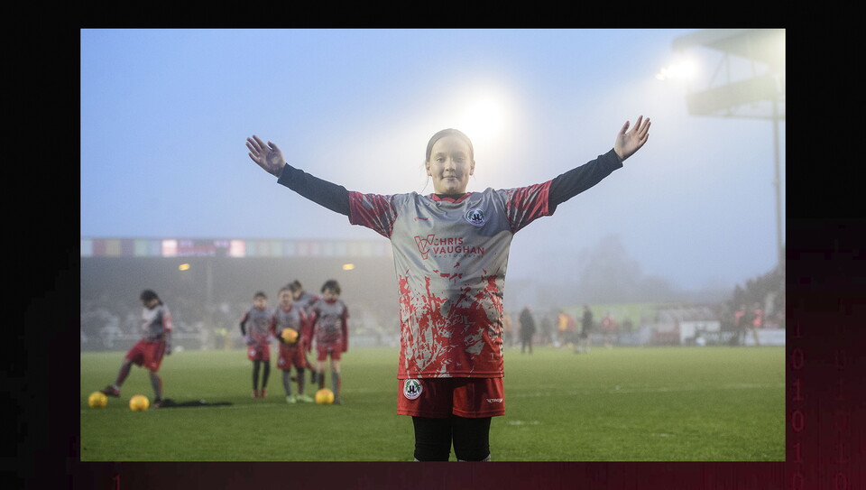 A matchday experience image from the Imps’ 2-1 home win over Cardiff City