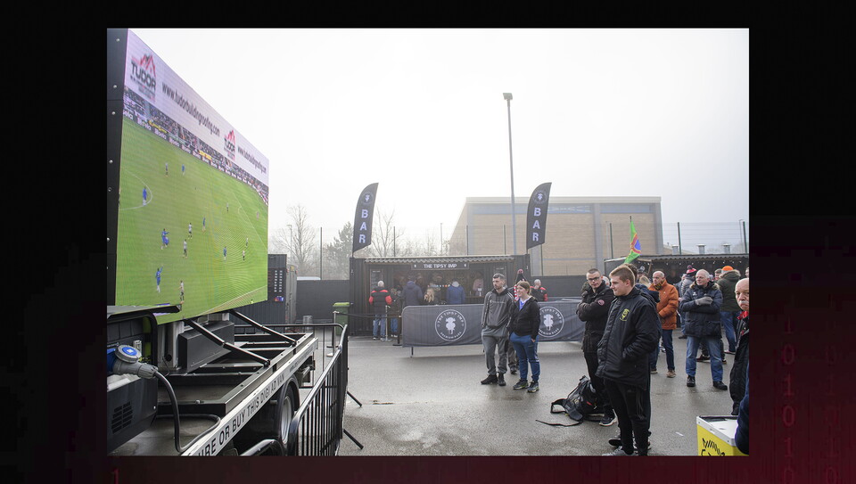 A fans photo from City’s 2-1 home win over Cardiff City.