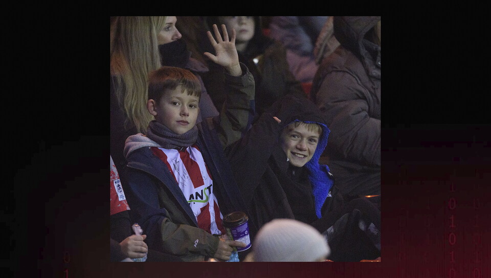A fans photo from City’s 2-1 home win over Cardiff City.