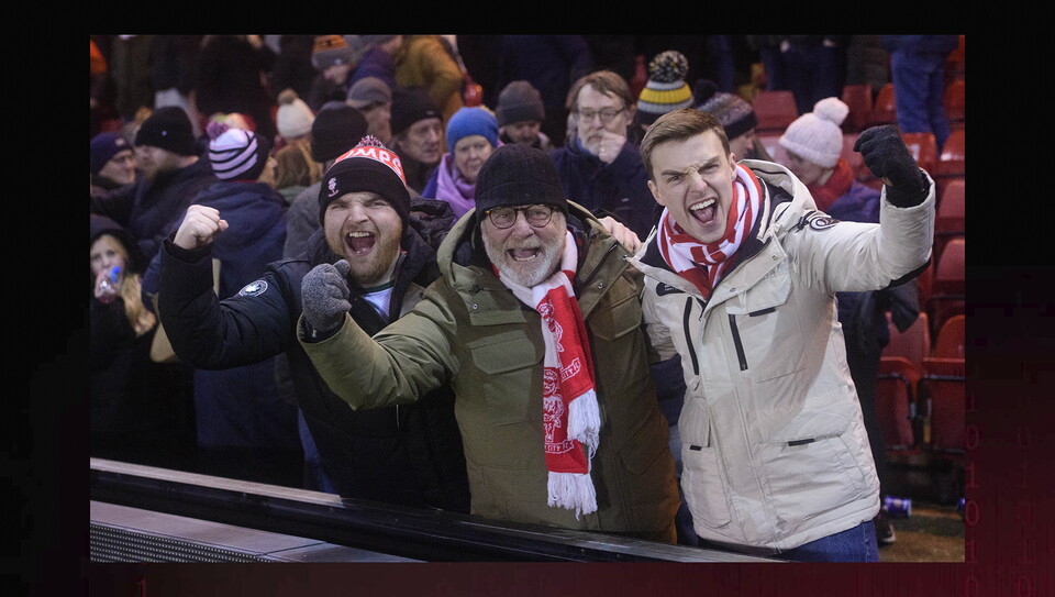 A fans photo from City’s 2-1 home win over Cardiff City.