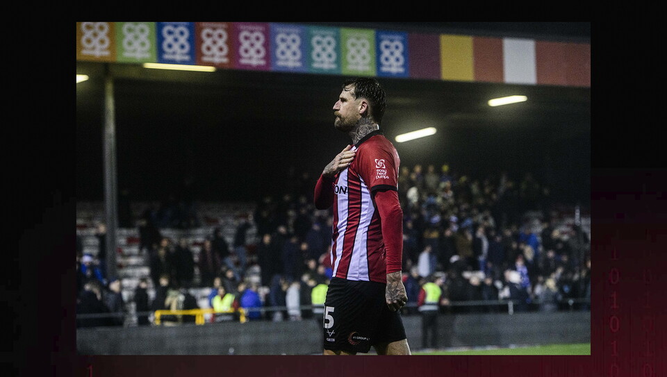 A match action image from the Imps’ 2-1 home win over Cardiff City