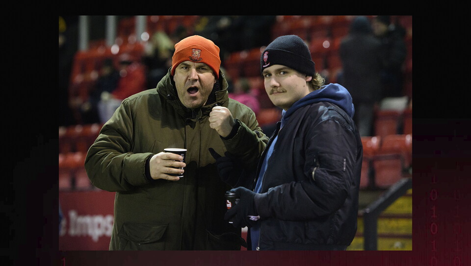 A fans photo from City’s game against Bradford City