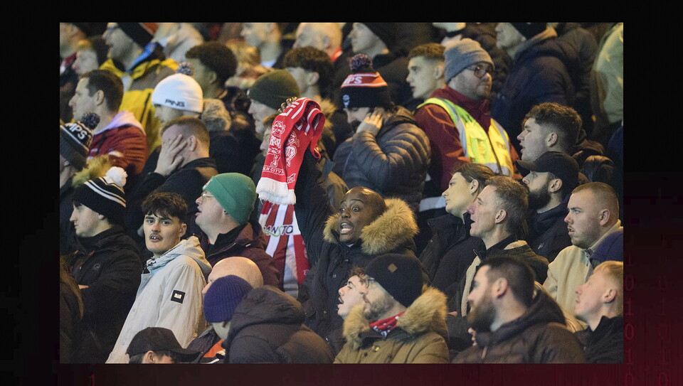 A fans photo from City’s game against Bradford City