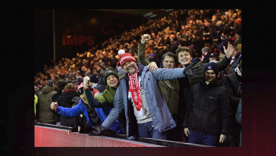 A fans photo from City’s game against Bradford City