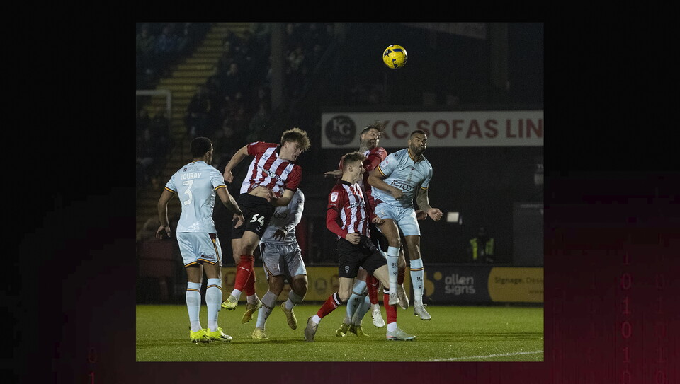 A match photo from City’s game against Bradford City