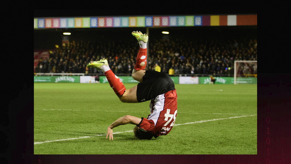 A match photo from City’s game against Bradford City