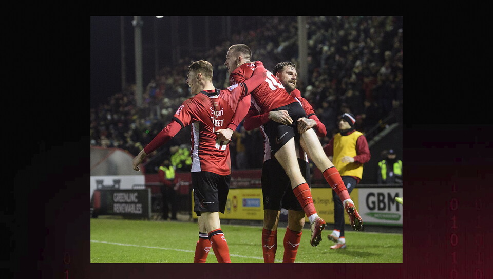 A match photo from City’s game against Bradford City