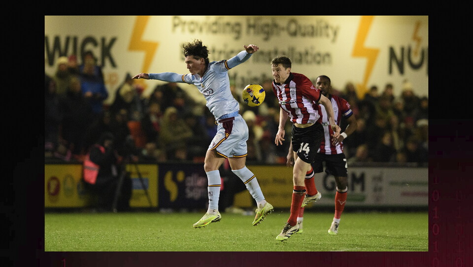 A match photo from City’s game against Bradford City