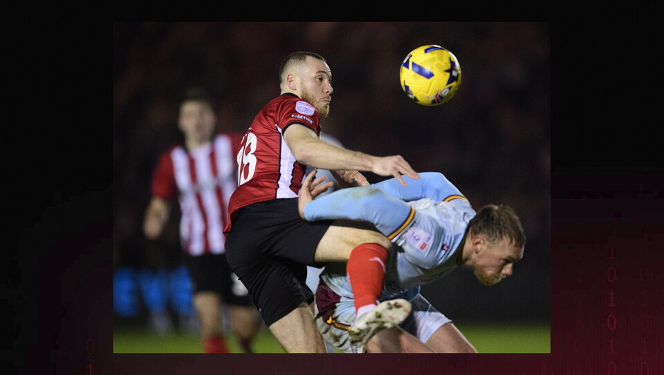 A match photo from City’s game against Bradford City