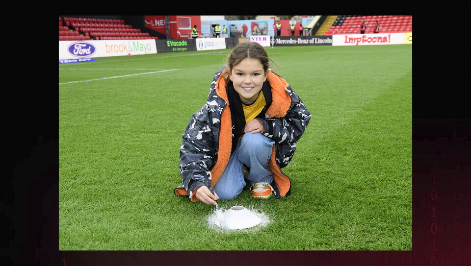 A fans image from City’s home game against Huddersfield Town.
