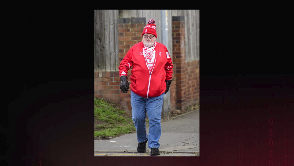 A fans image from City’s home game against Huddersfield Town.