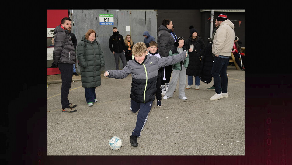 A fans image from City’s home game against Huddersfield Town.