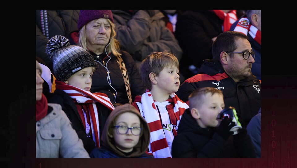 A fans image from City’s home game against Huddersfield Town.