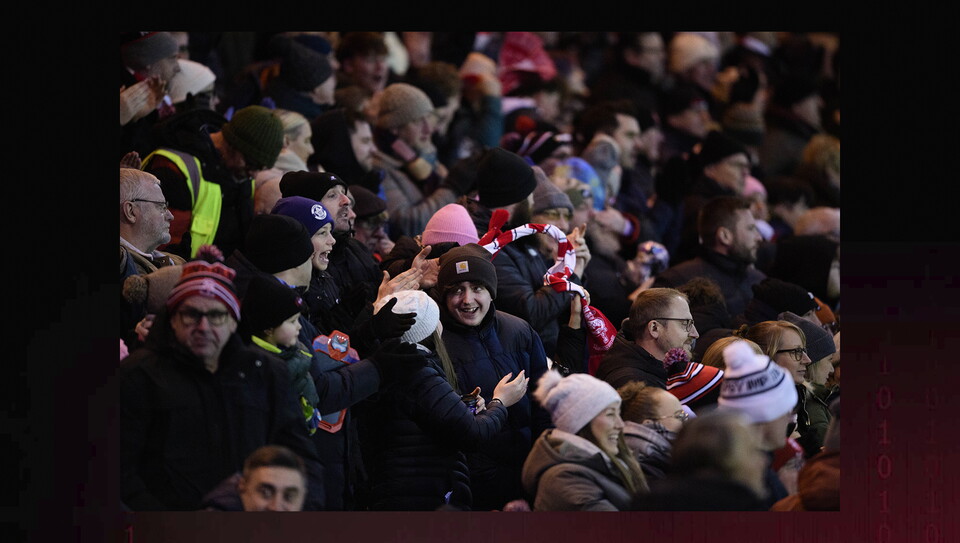 A fans image from City’s home game against Huddersfield Town.
