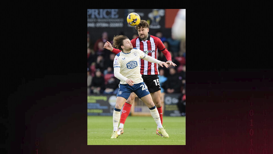 A match action image from City’s 1-1 home draw against Huddersfield Town.