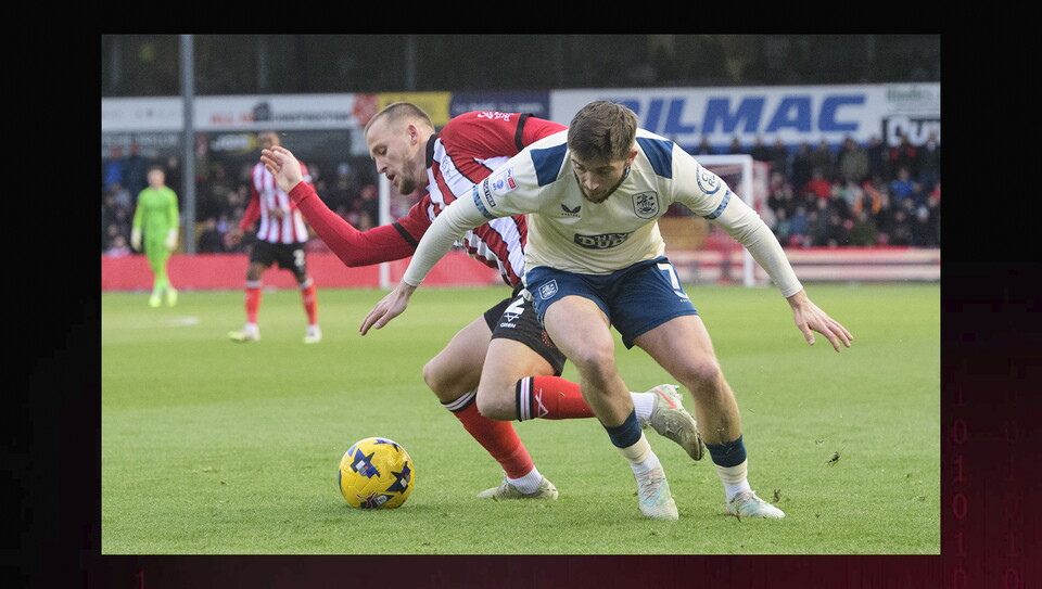 A match action image from City’s 1-1 home draw against Huddersfield Town.