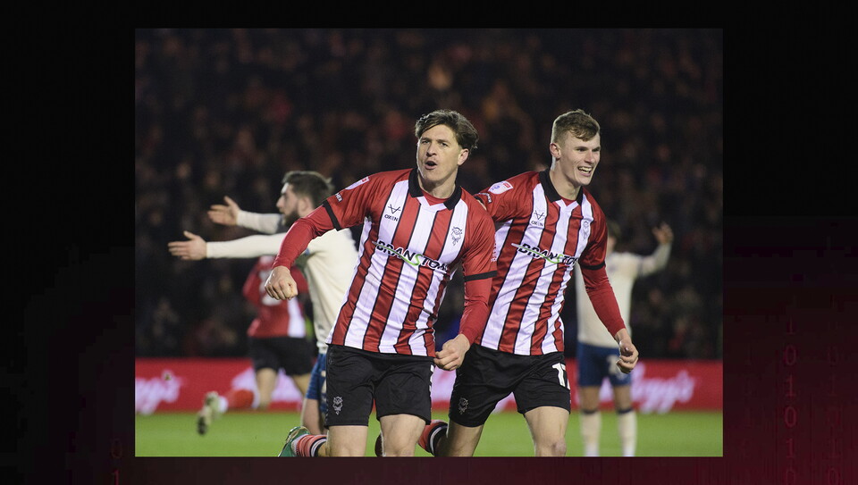 A match action image from City’s 1-1 home draw against Huddersfield Town.