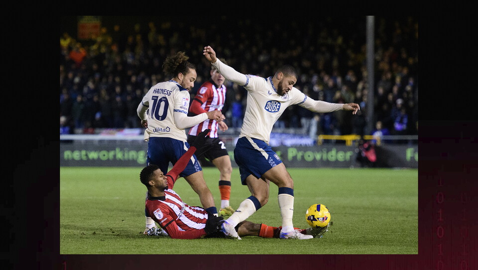 A match action image from City’s 1-1 home draw against Huddersfield Town.