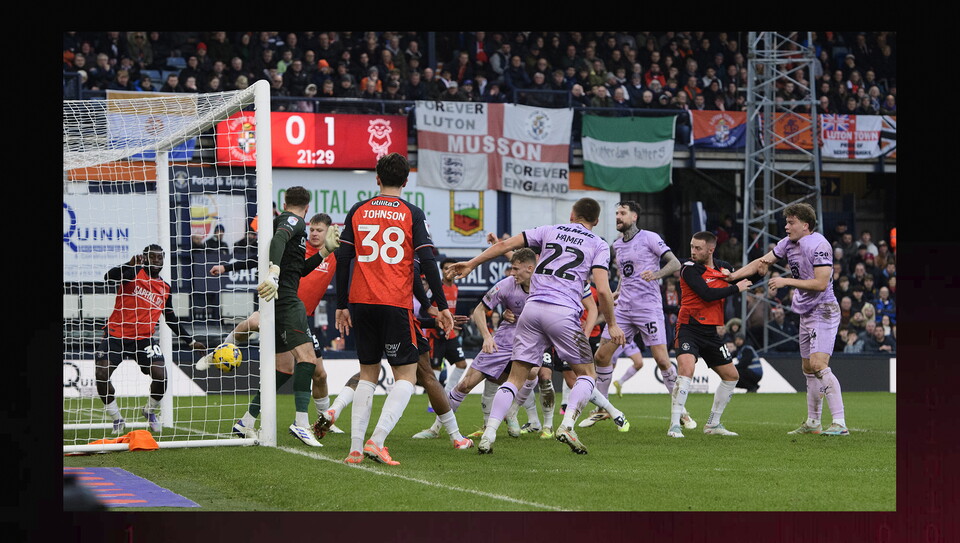 A match image from City’s away draw at Luton