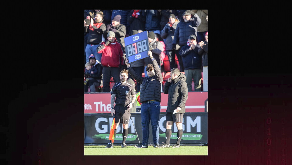 A fans photo from City’s 5-2 home win over Peterborough United.