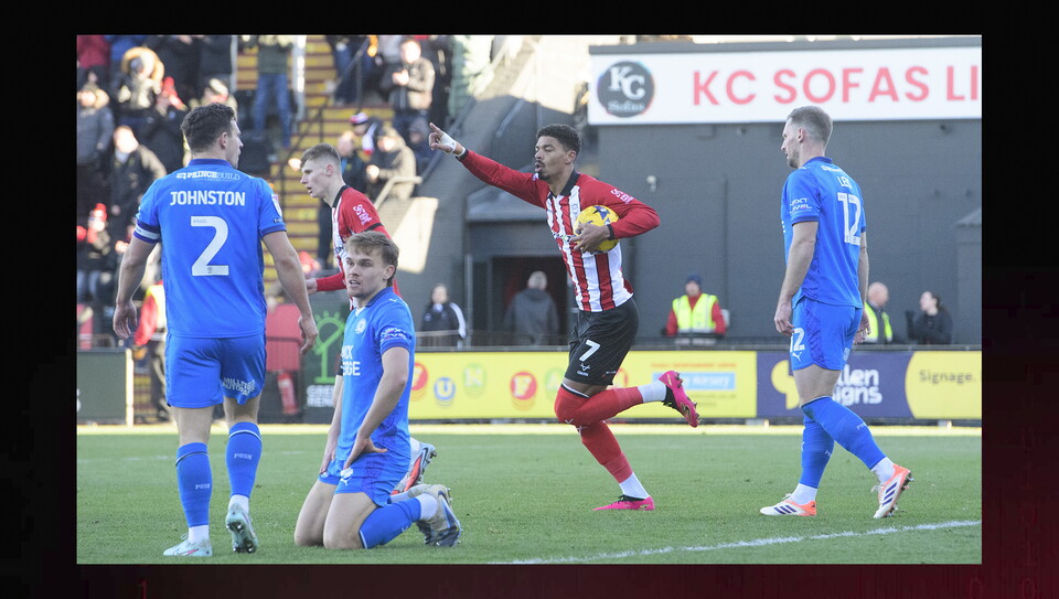 A match action photo from City’s 5-2 home win over Peterborough United.