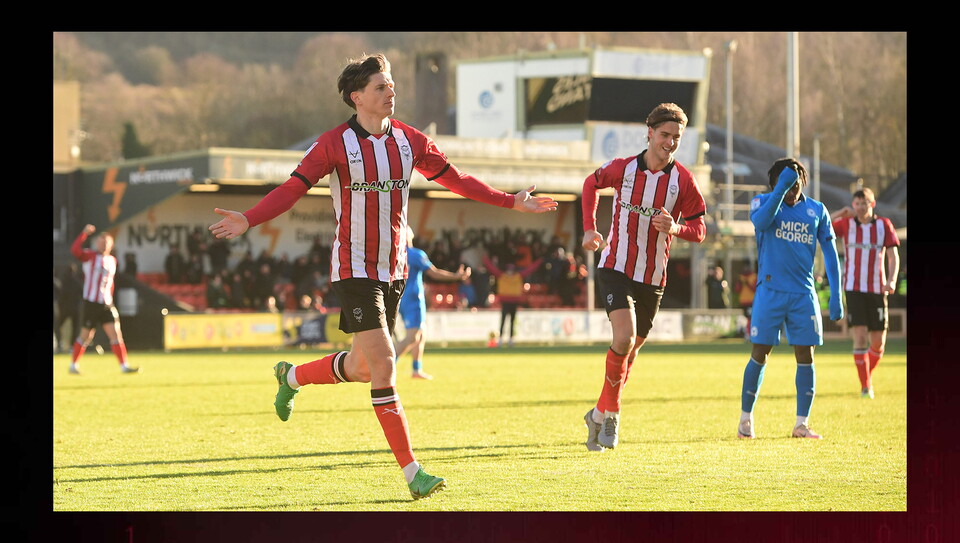 A match action photo from City’s 5-2 home win over Peterborough United.