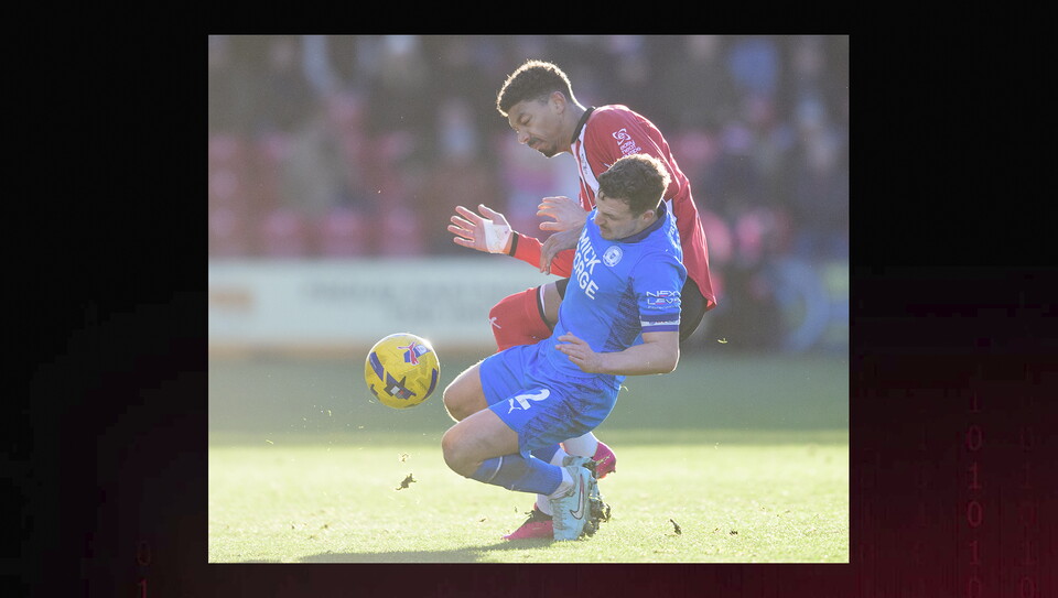 A match action photo from City’s 5-2 home win over Peterborough United.