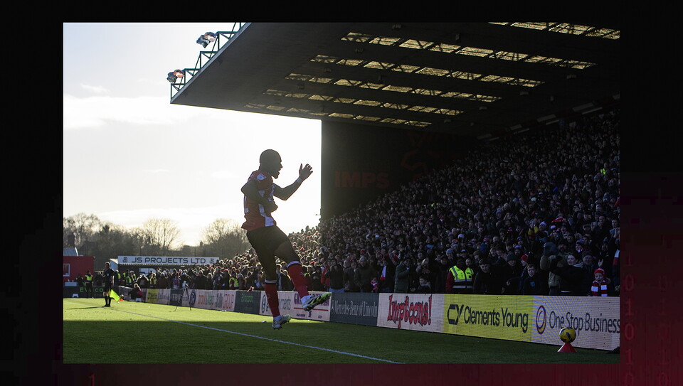 A match action photo from City’s 5-2 home win over Peterborough United.