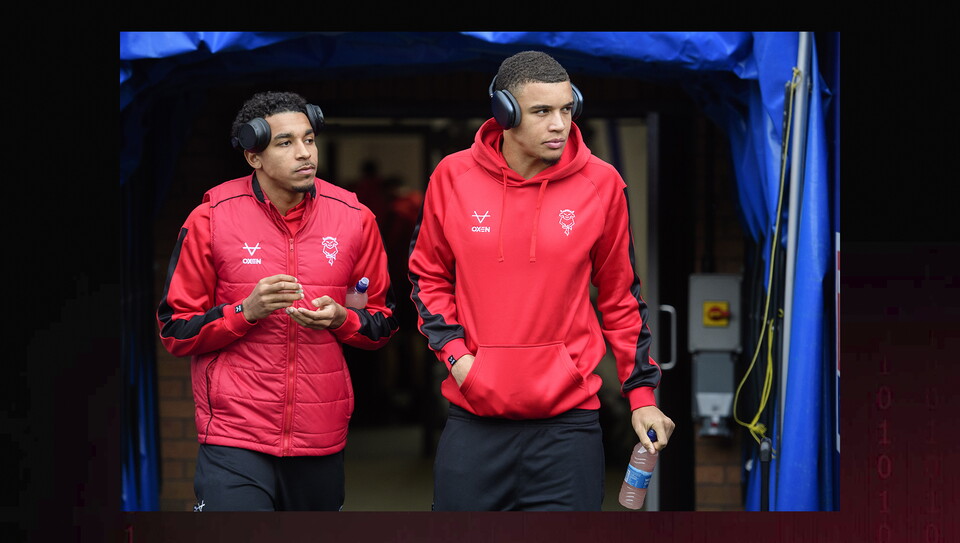 A match action photo from Wigan v Lincoln