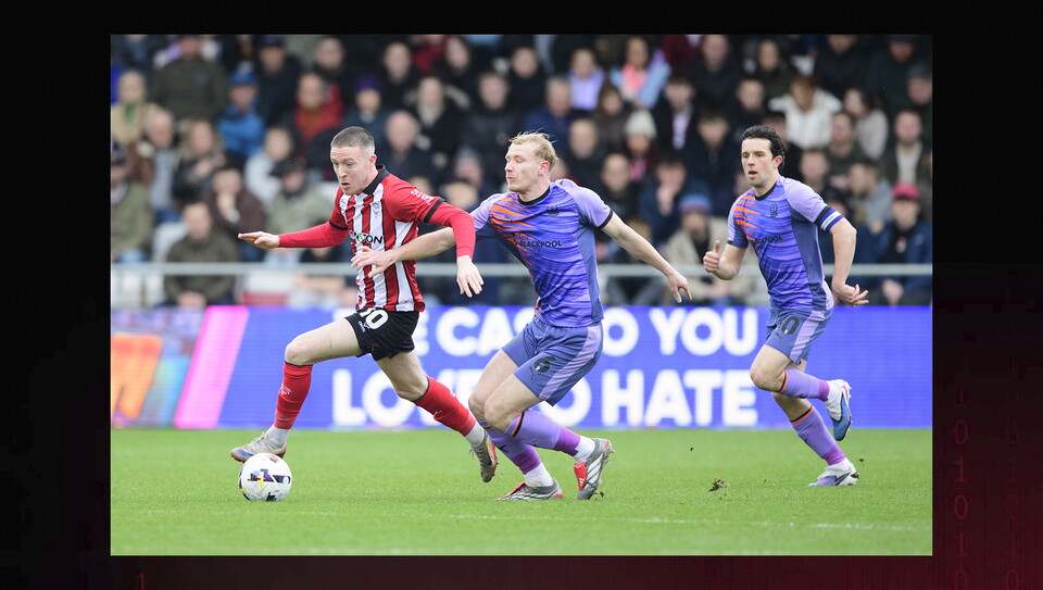 A match action image from City’s 4-0 home win over Blackpool