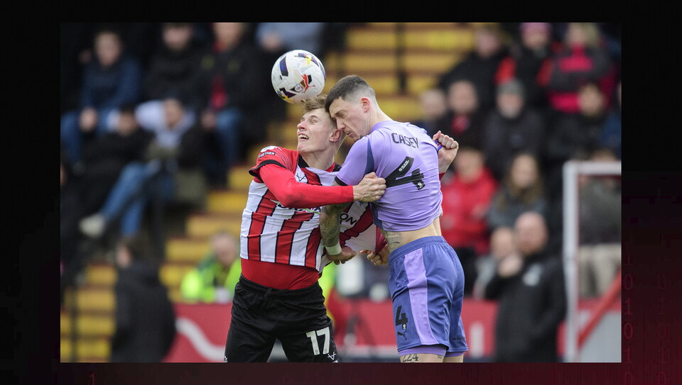 A match action image from City’s 4-0 home win over Blackpool